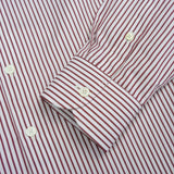 WRINKLE FREE DRESS SHIRT - STRIPE RED (Slim Fit)