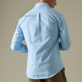 WRINKLE FREE DRESS SHIRT - BLUE (Slim Fit)