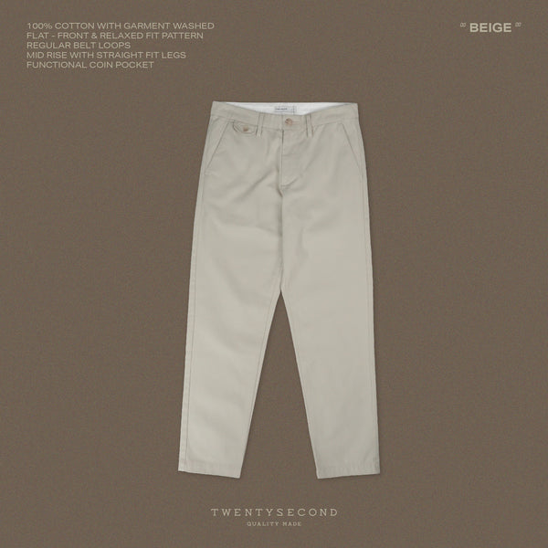 SMITH CHINO PANTS - BEIGE