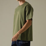 RELAXCOOL SEAMLESS OVERSIZED TEE-OLIVE