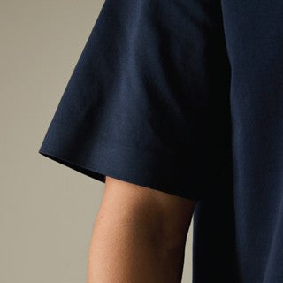 RELAXCOOL SEAMLESS OVERSIZED TEE - NAVY