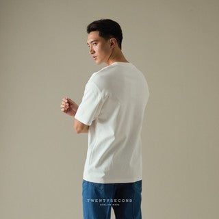 RELAXCOOL SEAMLESS OVERSIZED TEE-WHITE