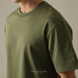 RELAXCOOL SEAMLESS OVERSIZED TEE-OLIVE