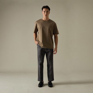 RELAXCOOL SEAMLESS OVERSIZED TEE - BROWN