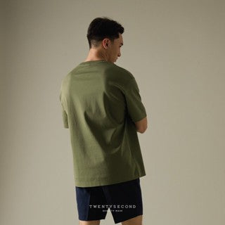 RELAXCOOL SEAMLESS OVERSIZED TEE - OLIVE