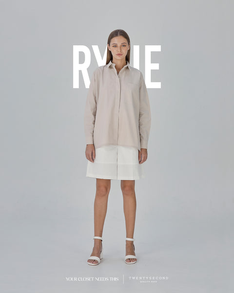 RYLIE CUTAWAY SHIRT - ALMOND by Your Closet Needs This!