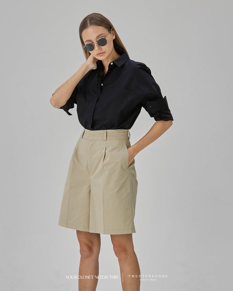 RYLIE CUTAWAY SHIRT - BLACK by Your Closet Needs This!